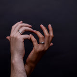 Smooth flowing wedding rings