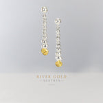 Austrian River Gold Earrings