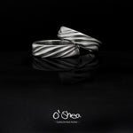 Smooth flowing wedding rings